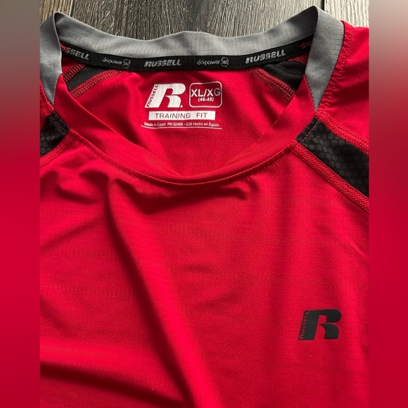 Russell Athletic Dri-Power 360 Training Tee Red Men’s XL NWOT - Picture 7 of 11